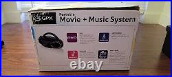 GPX Portable TV DVD CD Boombox Movie & Music System LCD Display BD702B NOB