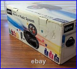 GPX Portable TV DVD CD Boombox Movie & Music System LCD Display BD702B NOB