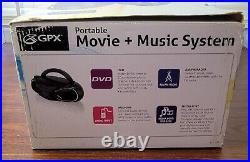 GPX Portable TV DVD CD Boombox Movie & Music System LCD Display BD702B NOB