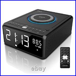 Gelielim CD Players for Home Portable CD Boombox with FM Radio Dual Alarm Clo
