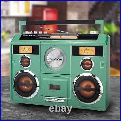 Ghetto Blaster Stereo Boombox Bluetooth/CD/AM-FM Radio/Cassette vintage style