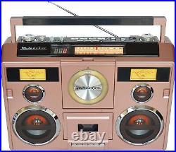 Ghetto Blaster Stereo Boombox Bluetooth/CD/AM-FM Radio/Cassette vintage style