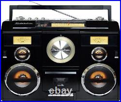 Ghetto Blaster Stereo Boombox Bluetooth/CD/AM-FM Radio/Cassette vintage style