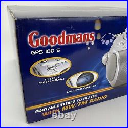 Goodmans GPS100S Mini Boombox Mains Battery CD Player FM Radio Portable Working
