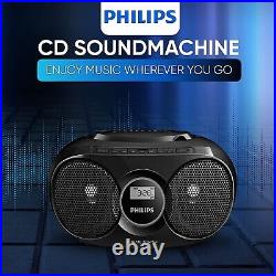 Great for home. Philips Portable CD Player USB Radio Boombox Stereo System