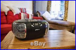 Groov-E Retro Boombox Portable CD Player With Cassette & Radio Red