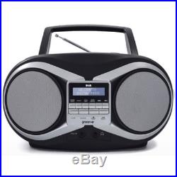Groov-e Boombox Portable CD Player With Dab/fm Radio Black Gvps753bk
