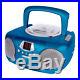 Groov-e GVPS713BE Boombox Kinder Blau Tragbarer CD Aux-In MP3 Spieler mit Radio