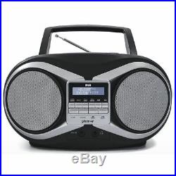 Groov-e GVPS753BK Portable CD Player Boombox with DAB/FM Radio Black