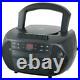 Groov-e GVPS833BK Traditional Boombox Portable CD & Cassette Player with Radio
