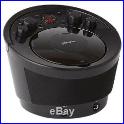 Groov e GVPS923/BK Portable Karaoke Boombox with CD Player and Bluetooth Playback