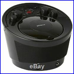 Groov-e GVPS923BK Portable Karaoke Boombox CD Player & Bluetooth Playback Black