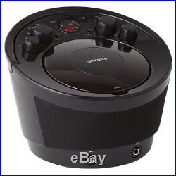 Groov e GVPS923BK Portable Karaoke Boombox with CD Player and Bluetooth Playback
