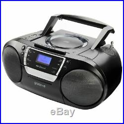 Groov-e GVPS933 Bluetooth Boombox Portable CD Cassette Player DAB/FM Radio New