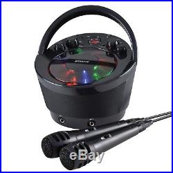 Groov-e Karaoke Boombox, Portable Karaoke Machine with CD Player & Bluetooth