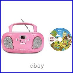 Groov-e Original Boombox Portable CD Player & Radio With Kids Stories Inuk