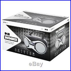Groov-e Portable BoomboxPortable CD PlayerDAB/FM RadioGVPS753LCD DisplayBlk