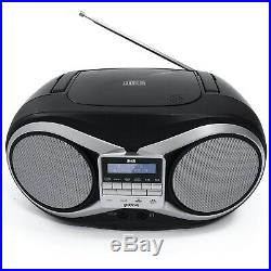 Groov-e Portable CD Player with DAB/FM Digital Radio, 20 Preset Stations, 3.5