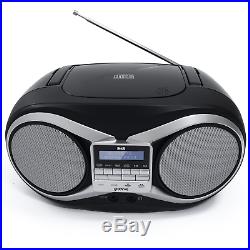 Groov-e Portable CD Player with DAB/FM Digital Radio, 20 Preset Stations, 3.5mm
