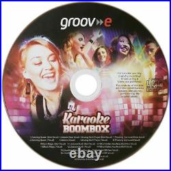 Groov-e Portable Karaoke Boombox CD Player Bluetooth Wireless Playback Pink