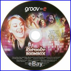 Groov-e Portable Karaoke Boombox with CD Player Bluetooth Playback GVPS923PK New