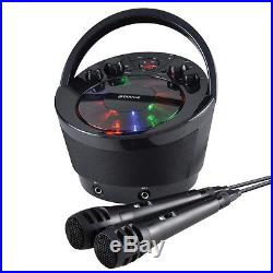 Groov-e Tragbar Karaoke Boombox CD Player & Bluetooth Playback Schwarz GVPS923BK