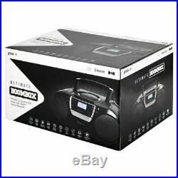 Groov-e Ultimate Bluetooth Boombox Portable CD/Cassette Player DAB/FM Radio Blak