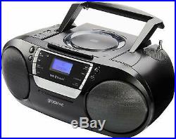 Groov-e Ultimate Bluetooth Wireless Portable Boombox with CD Player, Cassette, U