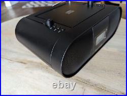 HERNIDO Portable CD Player Boombox Bluetooth Black New In Box