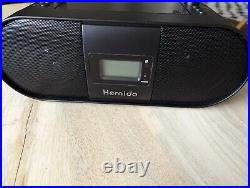 HERNIDO Portable CD Player Boombox Bluetooth Black New In Box
