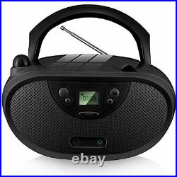 HPlay GC04 Portable CD Player Boombox with AM FM Stereo Radio Kids CD Player
