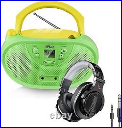 HPlay GC04 Portable CD Player Boombox with AM FM Stereo Radio Kids CD Player LCD