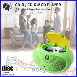 HPlay GC04 Portable CD Player Boombox with AM FM Stereo Radio Kids CD Player LCD