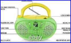 HPlay GC04 Portable CD Player Boombox with AM FM Stereo Radio Kids CD Player LCD