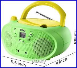 HPlay GC04 Portable CD Player Boombox with AM FM Stereo Radio Kids CD Player LCD