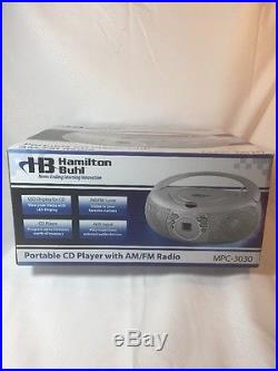 Hamilton Buhl Top-Loading CD Boombox with AM/FM Analog Radio Tuner #MPC-3030