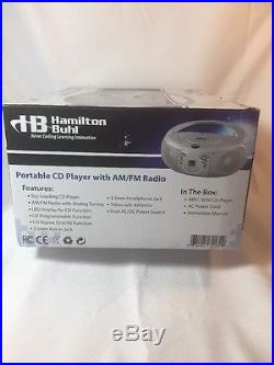Hamilton Buhl Top-Loading CD Boombox with AM/FM Analog Radio Tuner #MPC-3030