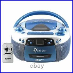 HamiltonBuhl AudioStar Boombox Radio, CD, USB, Cassette Player- Tape & CD Conver