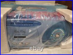 Hello Kitty AM/FM Radio Cassette Recorder Boombox Doshisha Rare from Japan New