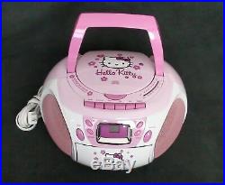 Hello Kitty Boom Box Am/fm Stereo & CD Player & Cassette Player / Portable