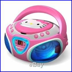 Hello Kitty Portable Stereo CD Player Am/fm Radio Boombox Aux-in Ac/dc Battery