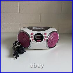 Hello Kitty Sanrio CD Player AM/FM Radio Boombox Portable 2013 Tested Works