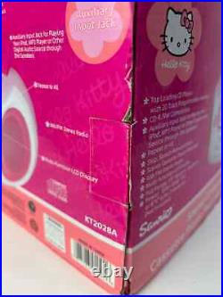 Hello Kitty Sanrio Cute Vintage Portable Stereo CD Player Radio Boombox NOS