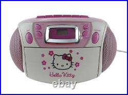 Hello Kitty Stereo CD Cassette Tape Player Recorder AM/FM Radio Boombox KT2028A