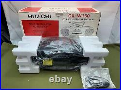 Hitachi CX-W150 Stereo Boombox CD Cassette Recorder With Box New Old authentic
