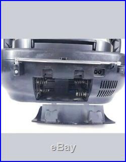 Hitachi Portable Stereo Radio/Ipod Dock/CD/MP3 Player Silver&Black