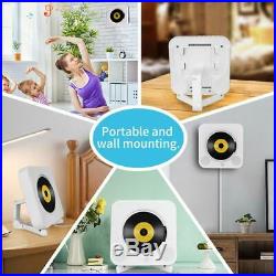 Home Audio Boombox Portable CD Player With Bluetooth Wall Mountable Music Player