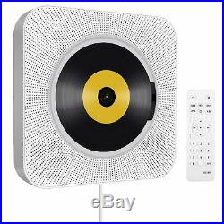 Home Audio Boombox Portable CD Player With Bluetooth Wall Mountable Music Player