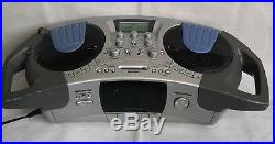 HomeMix CDJ-1 Portable DJ Mixing Console Dual CD-Player and Cassette Tape Player