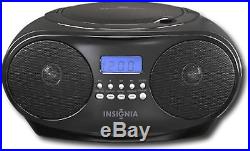 Insignia NS-B4111 CD AM/FM Radio Boombox Player BLACK portable handle stereo cdr